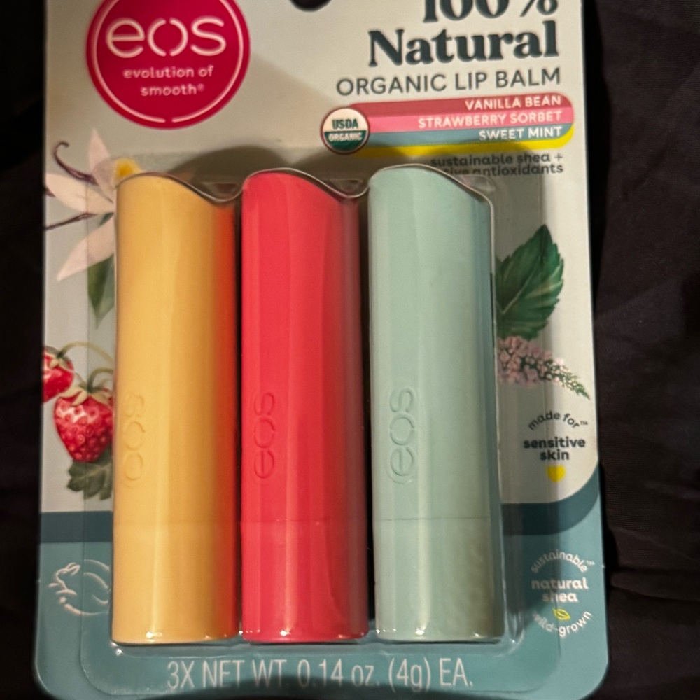 EOS, Natural Lip Balm Variety Pack 100% Natural!!